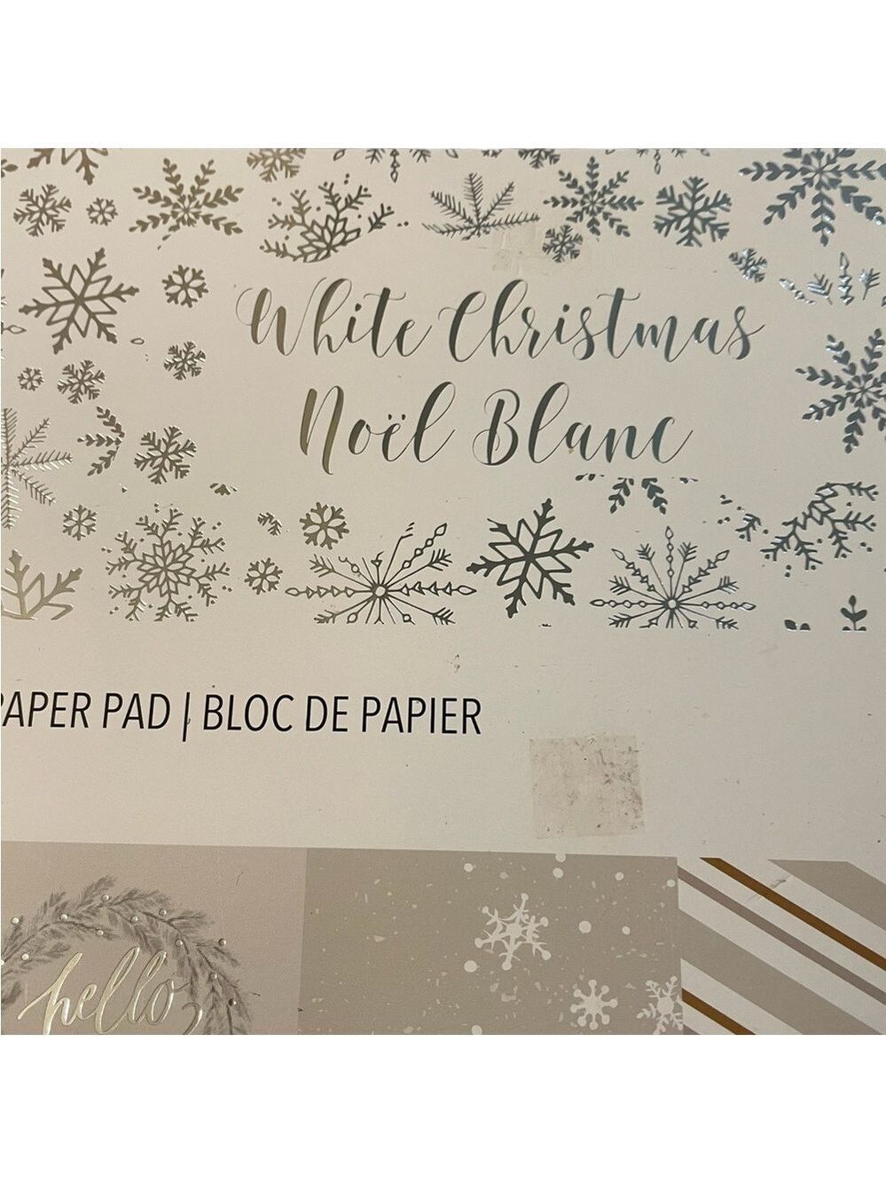 White Christmas Recollections, Paper Pad, “24 Designs, 48 Acid Free Ca…